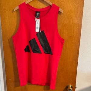 Adidas Tank Top Mens Medium Red